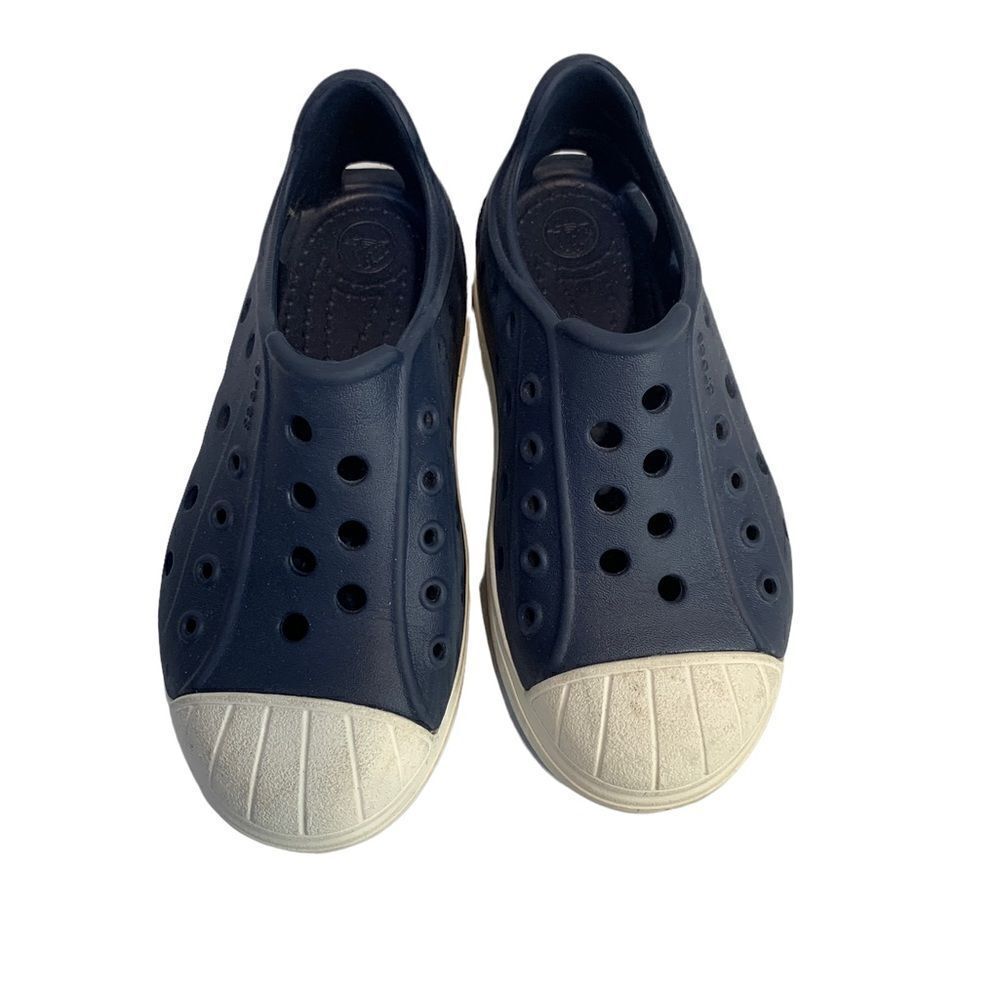 Navy crocs slip-on shoes